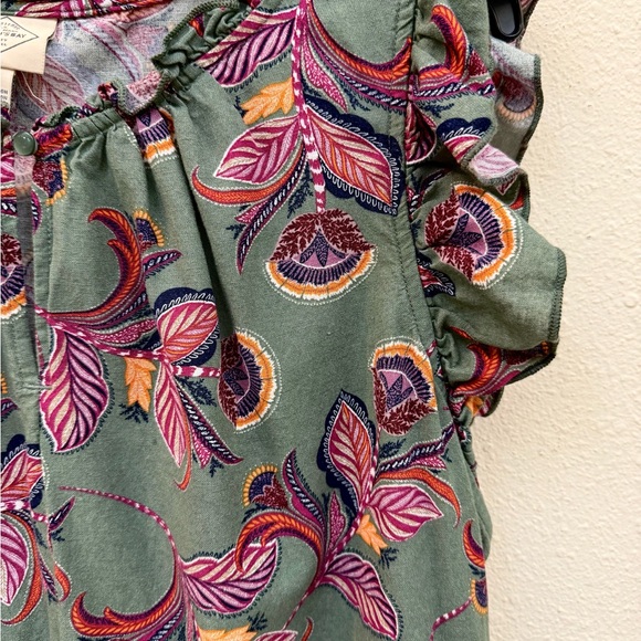 St John’s Bay Floral Ruffle Sleeve Dress - Picture 4 of 7